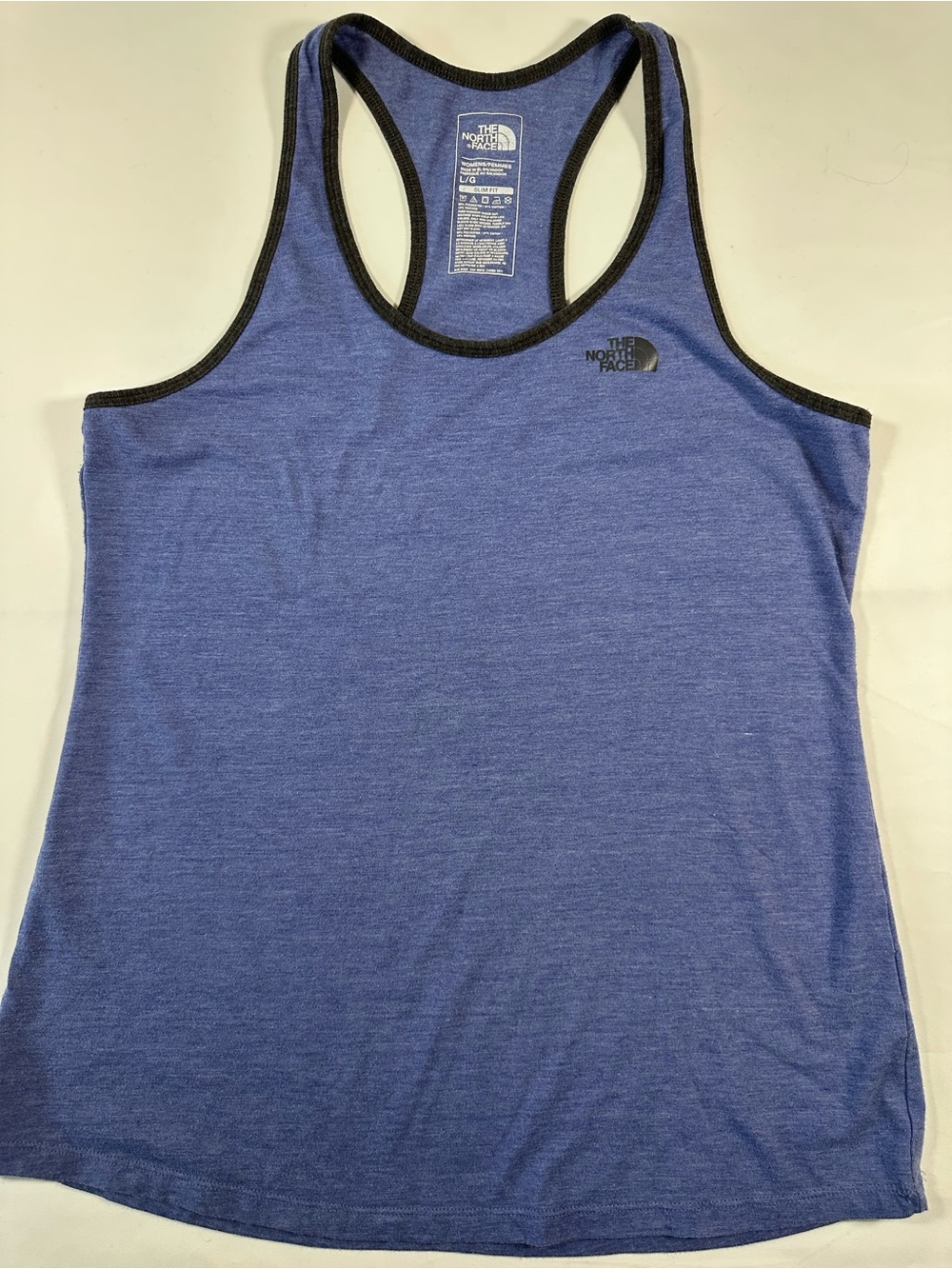 The North Face Blue Racerback Tank with Black Trim